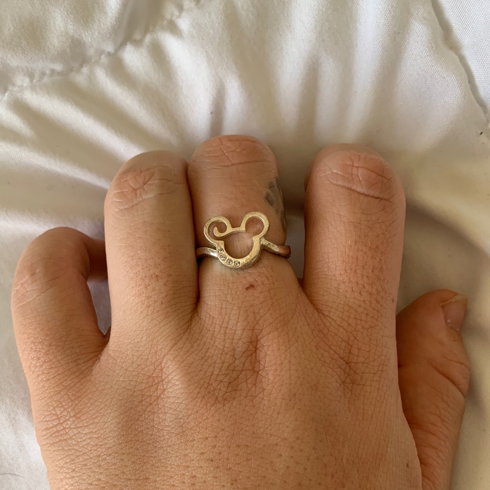 Diamond Mickey Mouse Ring